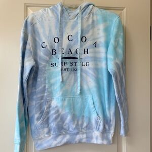 Cocoa Beach Hoodie, Trading Co. Beach Outfitters, Tie Dye, Size Small